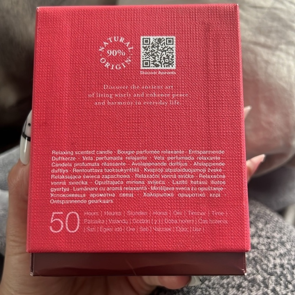 RITUAL OF AYURVEDA Indian Rose and Sweet Almond Oil scented candle New in box - Picture 3 of 5